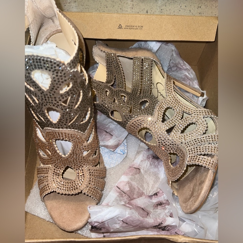 Worn once heels.